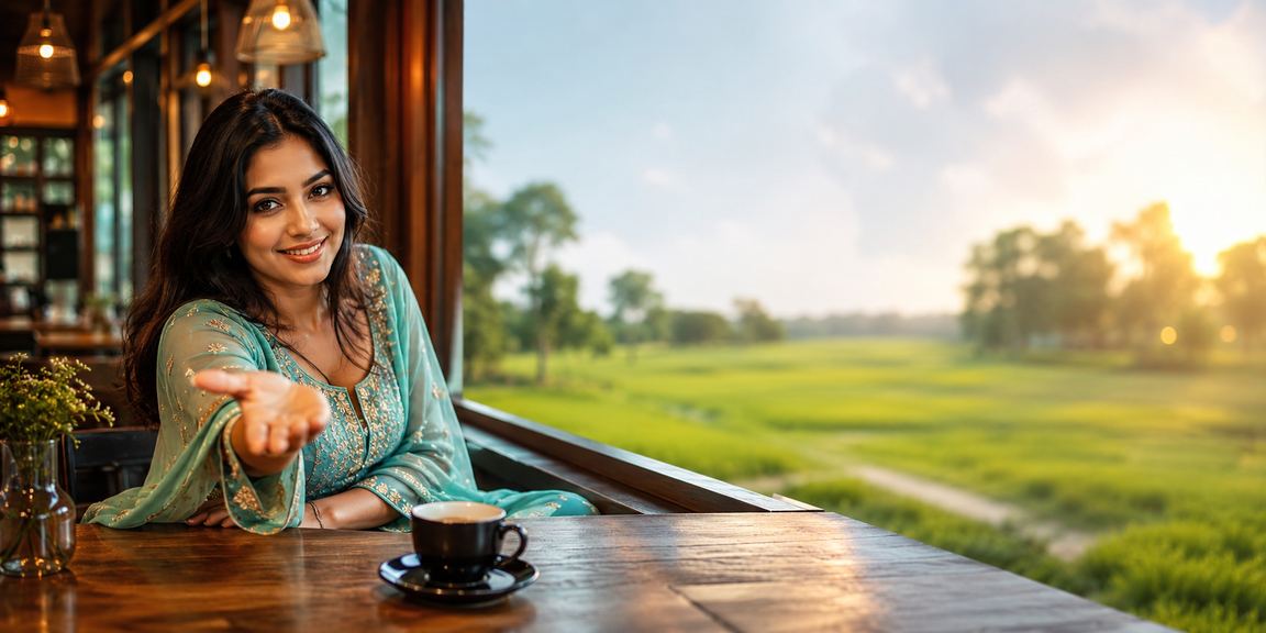 A Bangladeshi model in Bogura enjoying the 1912 platform responsibly