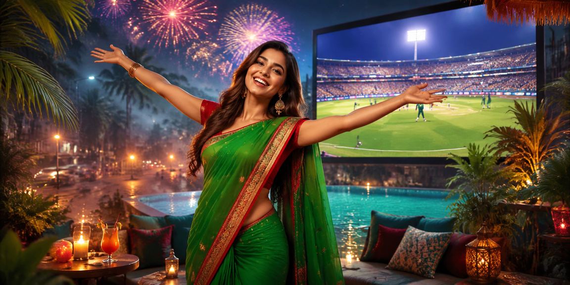 Bangladeshi Model Enjoying Cricket Betting in Rangpur